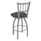 Holland Bar Stool Co 30" Swivel Bar Stool, Nickel Finish, Canter Storm Seat 81030AN004 - alternate 2
